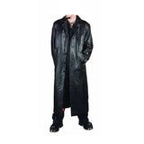 Men's Real Leather Goth Gothic Van Helsing Matrix Trench Coat Most Sizes