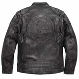 Harley Davidson Men's Dauntless Convertible Leather Jacket, Distressed