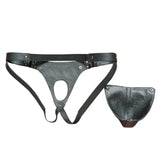 Mens Underwear Genuine Real Lambskin Leather Cod Piece Thong Jock Jockstraps Fetish