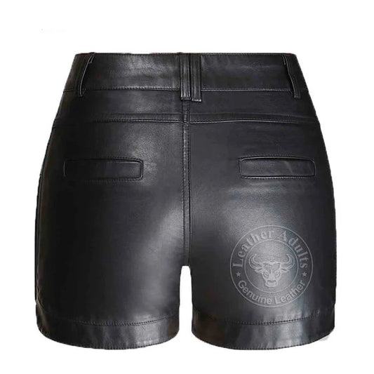 Women Leather Shorts Women 100% Genuine Lambskin Soft Leather shorts Leather pants