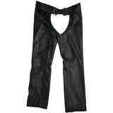 Genuine Leather New Chaps Outside Zip Pants Jocks Trousers Gay Fetish Kink Leder